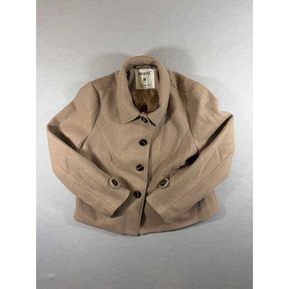 Allegra K Jackets & Blazers - Allegra K Turn Down Collar single breastfed pea coat size Medium